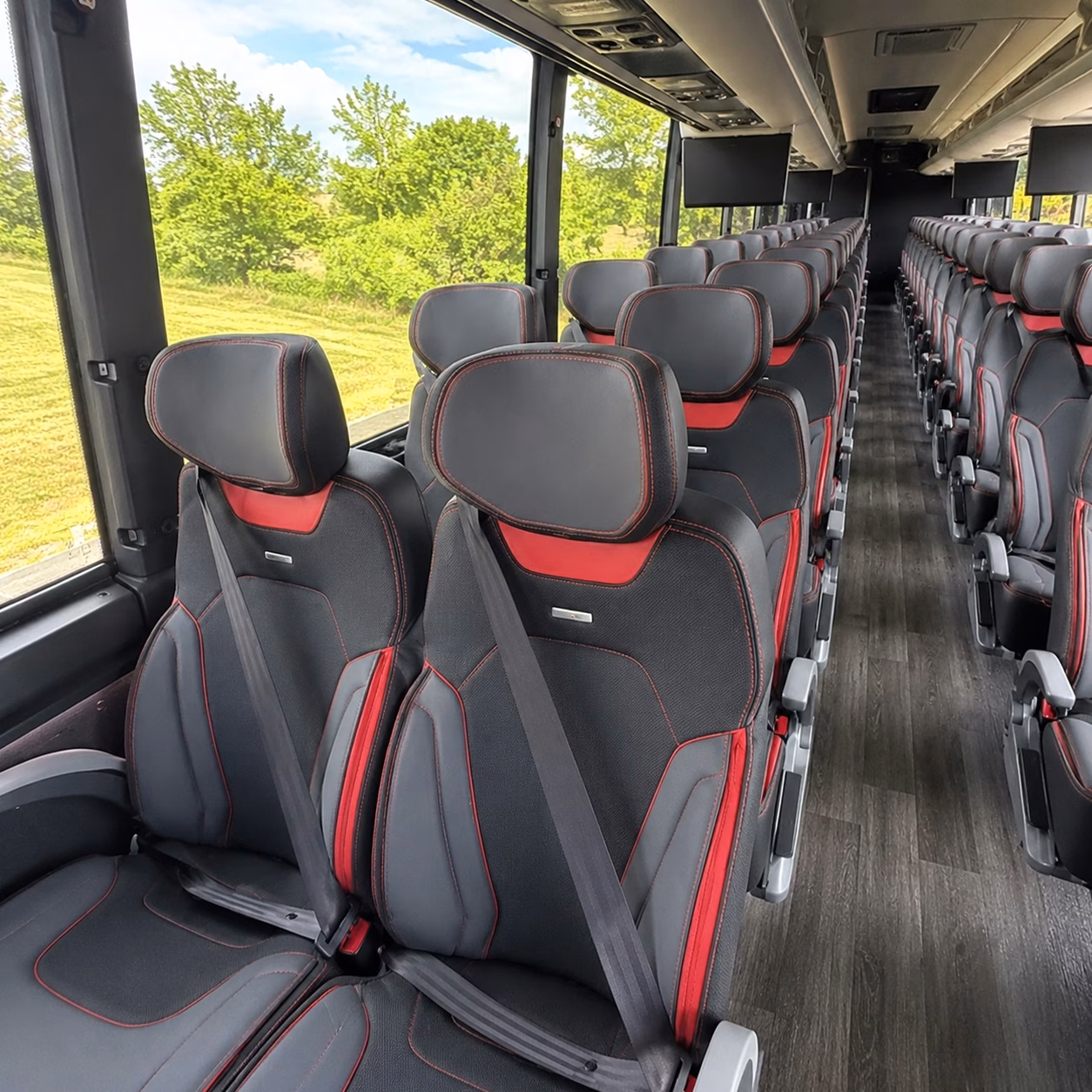 construction jobsite charter bus rentals in homestead
