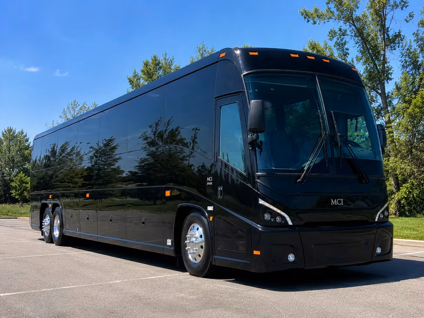 homestead charter bus rental exterior